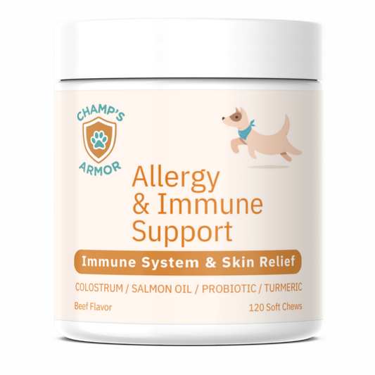 Allergy & Immune Soft Chews for Dogs. Daily Support For Itchy Skin, Immune Health, Seasonal Allergies