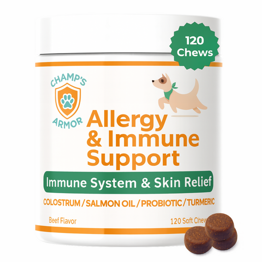 Allergy & Immune Soft Chews for Dogs. Daily Support For Itchy Skin, Immune Health, Seasonal Allergies