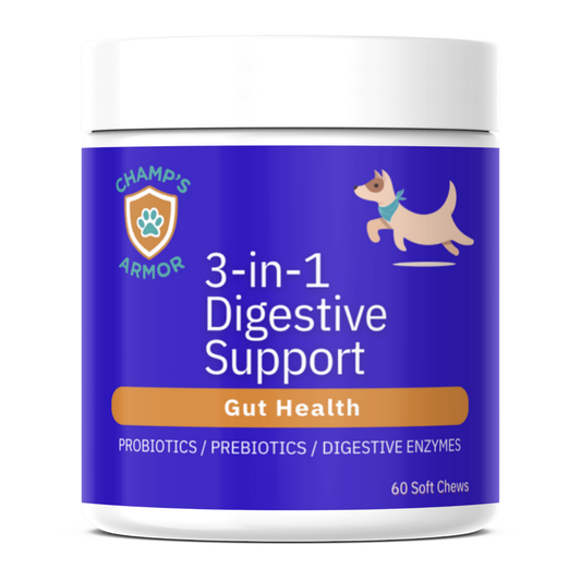 Daily Probiotics with Prebiotics & Digestive Enzymes, 3-in-1 Digestive Support for Dogs
